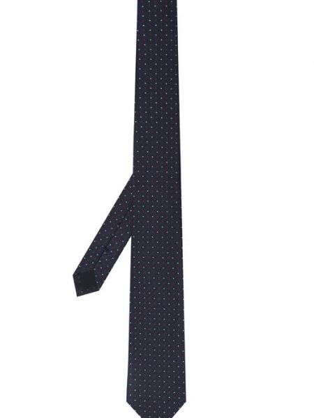 Шелковый галстук Emporio Armani синий