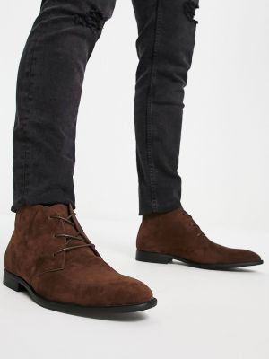 Замшевые ботинки Asos коричневые