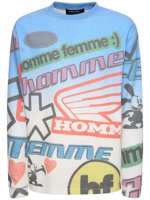 Tričko Homme + Femme La modré
