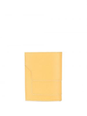 Kožená peněženka Marni žlutá