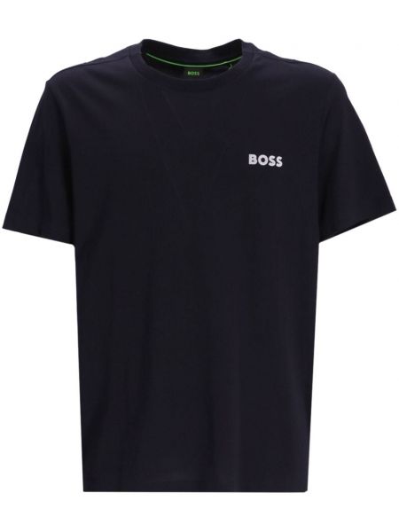Bavlnené tričko s potlačou Boss