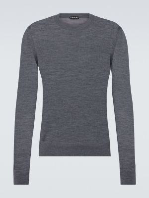 Вълнен пуловер Tom Ford сиво