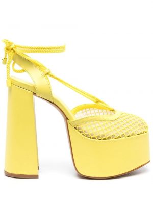 Кожени полуотворени обувки Schutz жълто