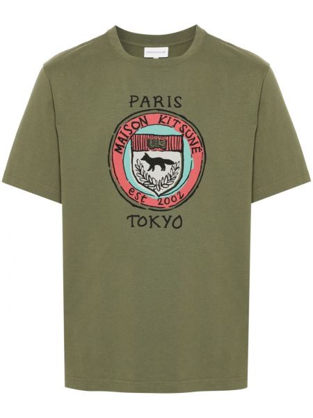 T-shirt Maison Kitsuné vert