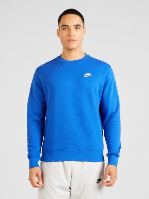 Fleecová mikina Nike Sportswear modrá