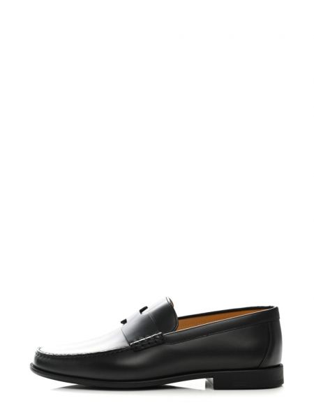 Kožené loafers Hermès Pre-owned černé