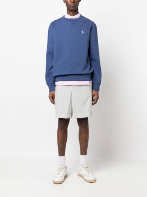 Sweatshirt mit stickerei mit rundem ausschnitt Polo Ralph Lauren blau