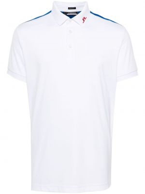 Поло тениска от джърси J.lindeberg бяло