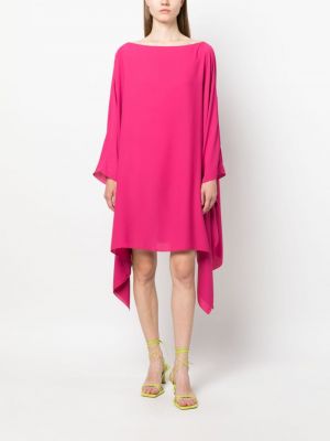 Růžové plisované večerní šaty Gianluca Capannolo