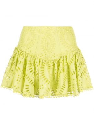 Peplum mini sukně Charo Ruiz Ibiza zelené
