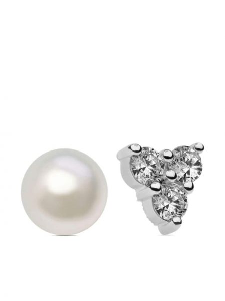 Fülbevaló gyöngyökkel Autore Moda ezüstszínű