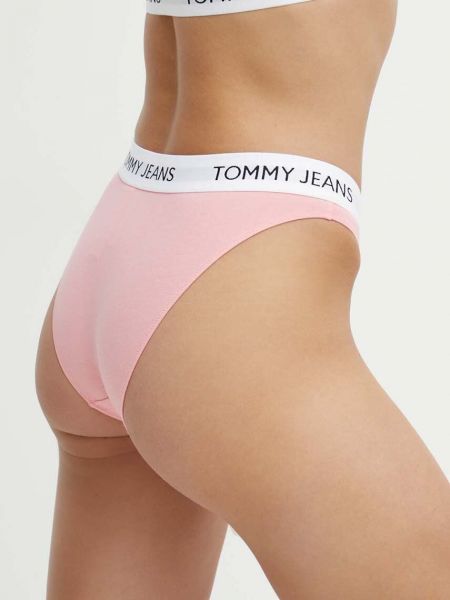 Slipy Tommy Jeans różowe