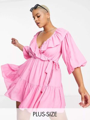 Платье мини In The Style розовое