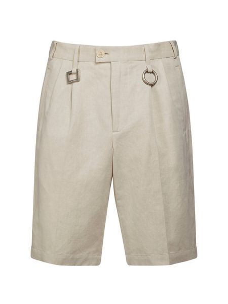 Shorts en coton Jacquemus beige
