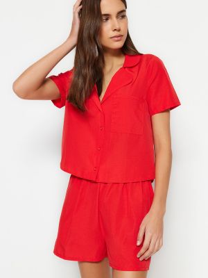Пижама Trendyol червено