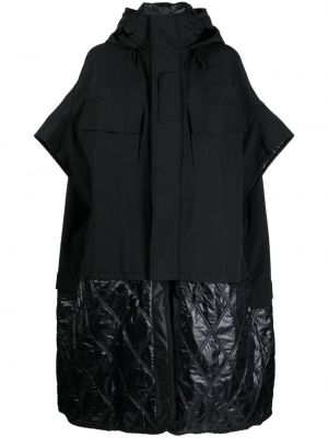 Steppelt kapucnis rövid kabát Junya Watanabe fekete