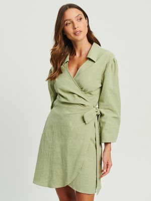 Košeľové šaty Calli zelená
