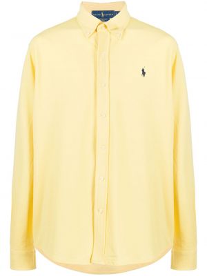 Daunen hemd mit stickerei Polo Ralph Lauren gelb