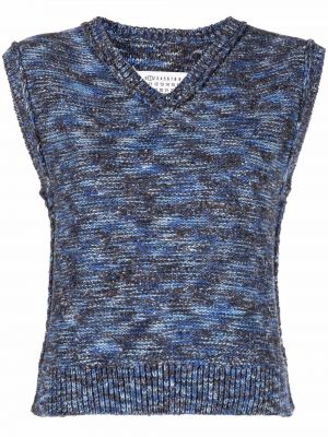 Débardeur en tricot Maison Margiela bleu