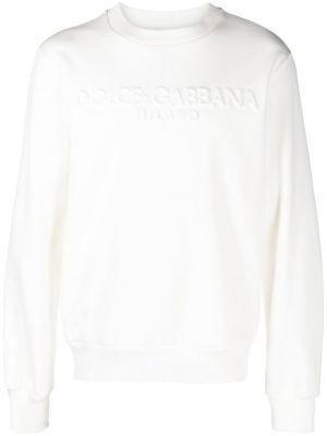 Φούτερ fleece Dolce & Gabbana λευκό