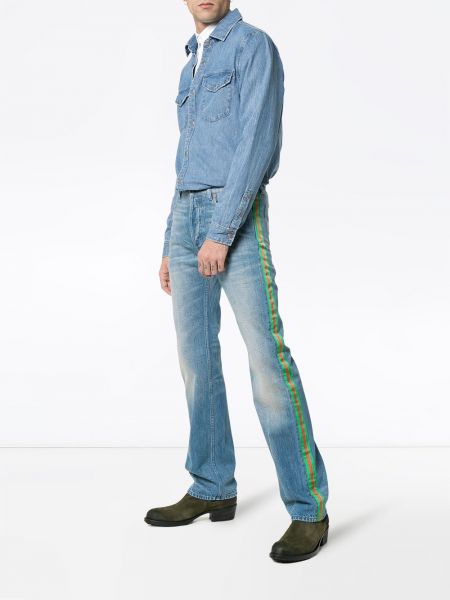 Straight fit džíny Gucci modré