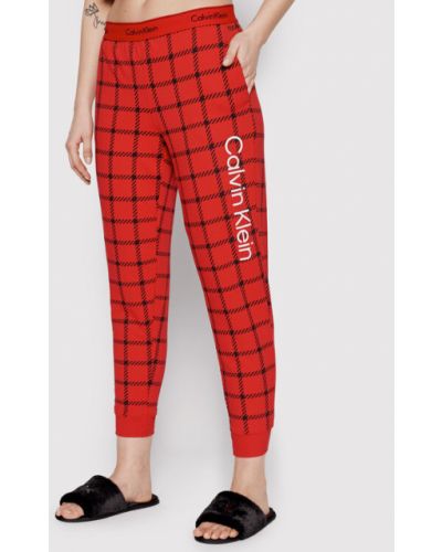 Calvin Klein Underwear Pizsama nadrág 000QS6768E Piros Regular Fit