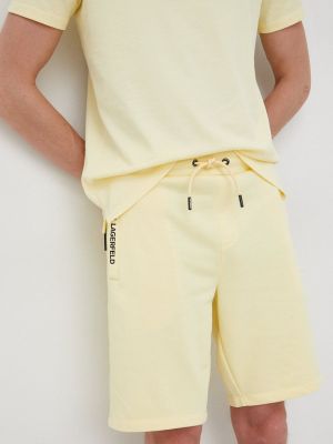 Karl Lagerfeld rövidnadrág sárga, férfi