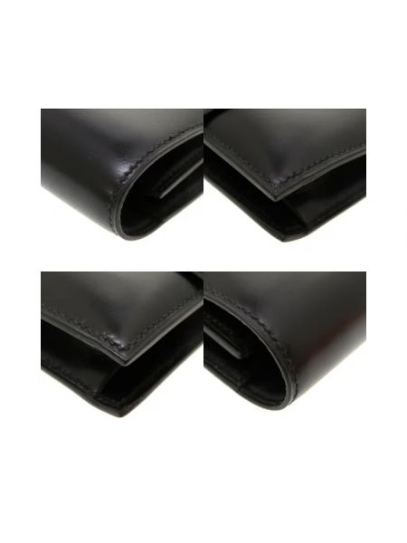 Bolso clutch de cuero Hermès Vintage negro