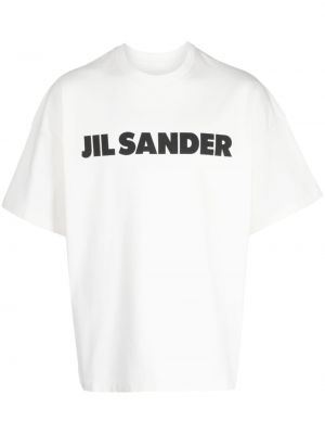 Bavlnené tričko s potlačou Jil Sander