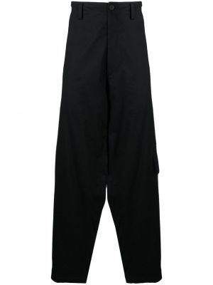 Παντελόνι με ίσιο πόδι Yohji Yamamoto μαύρο