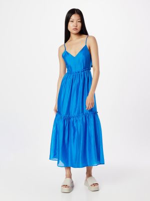 Midi obleka Co'couture modra