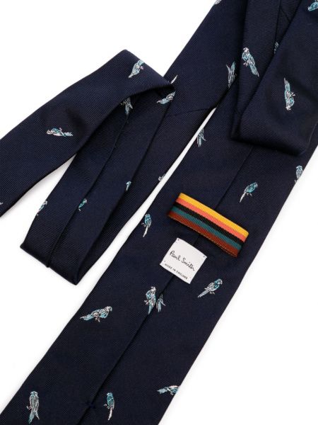Hedvábná kravata Paul Smith modrá