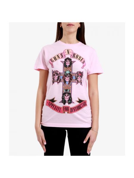 Camiseta de algodón con estampado Aniye By rosa