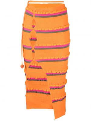Suknja Jacquemus narančasta