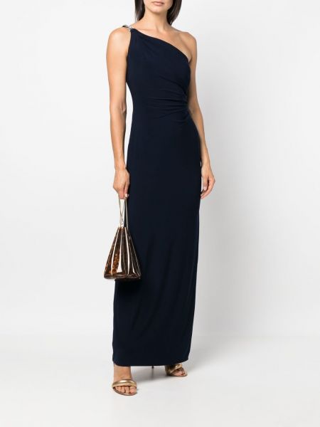 Sukienka długa Lauren Ralph Lauren niebieska