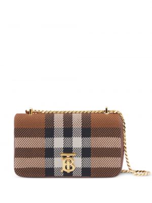 Strick karierte schultertasche Burberry