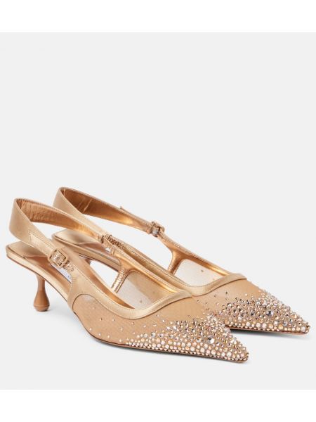 Slingback verkko avokkaat Jimmy Choo kulta