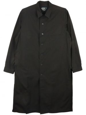 Chemise en coton avec manches longues Yohji Yamamoto noir