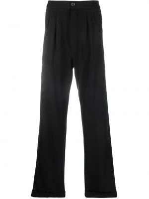 Rovné kalhoty z lyocellu Tom Ford černé