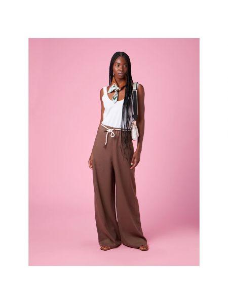 Pantalones de lino Ballantyne marrón