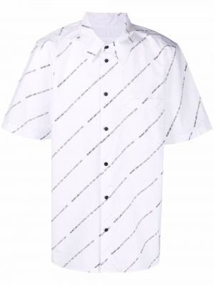 Βαμβακερό πουκάμισο με σχέδιο Helmut Lang