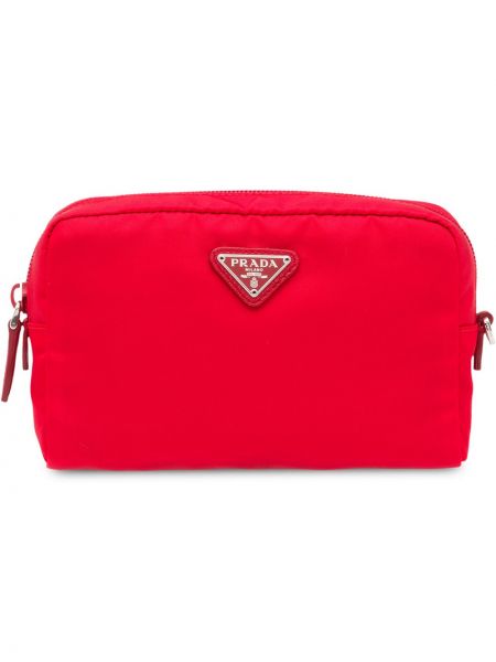 Kozmetična torbica Prada rdeča