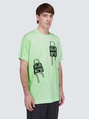 Памучна тениска Givenchy зелено