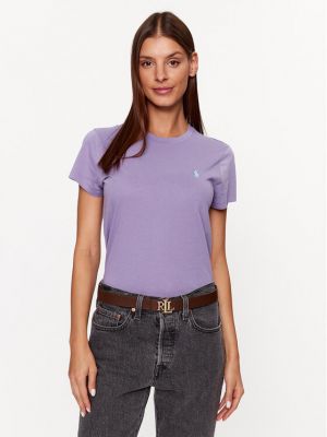 Polo majica Polo Ralph Lauren vijolična