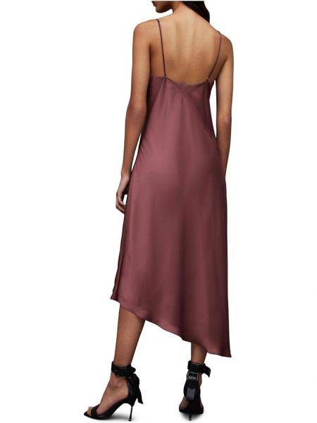 Платье в бельевом стиле Allsaints фиолетовое