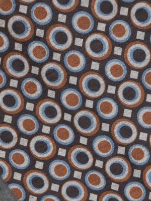 Hedvábný šál s potiskem s abstraktním vzorem Kiton