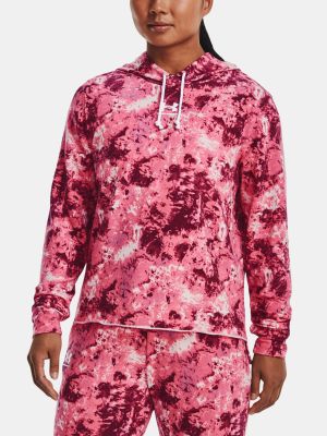Kapučdžemperis ar apdruku Under Armour rozā