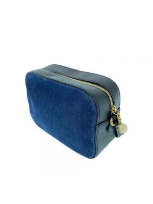 Bolso cruzado de cuero Gucci Vintage azul