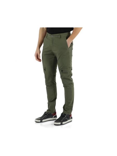 Pantalones cargo de algodón Daniele Alessandrini verde