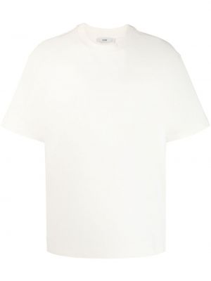 Памучна тениска с принт Closed бяло
